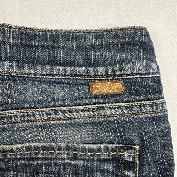 Silver Bootcut Flare Julia Jeans Womens Size 29X32 Dark Wash Mid Rise - Picture 14 of 14